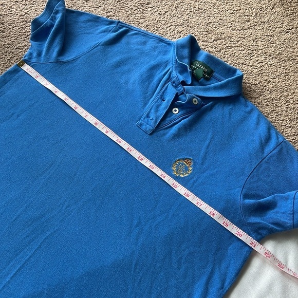 Bundle of Two Vintage Ralph Lauren White Blue Chest Crest Logo Short Sleeve Polo - Picture 12 of 13